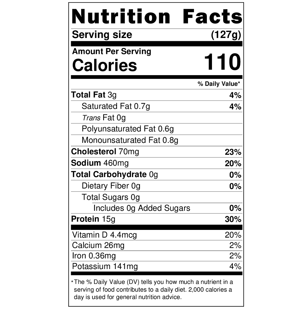 Sole Fillets 4oz, 1lb Bag