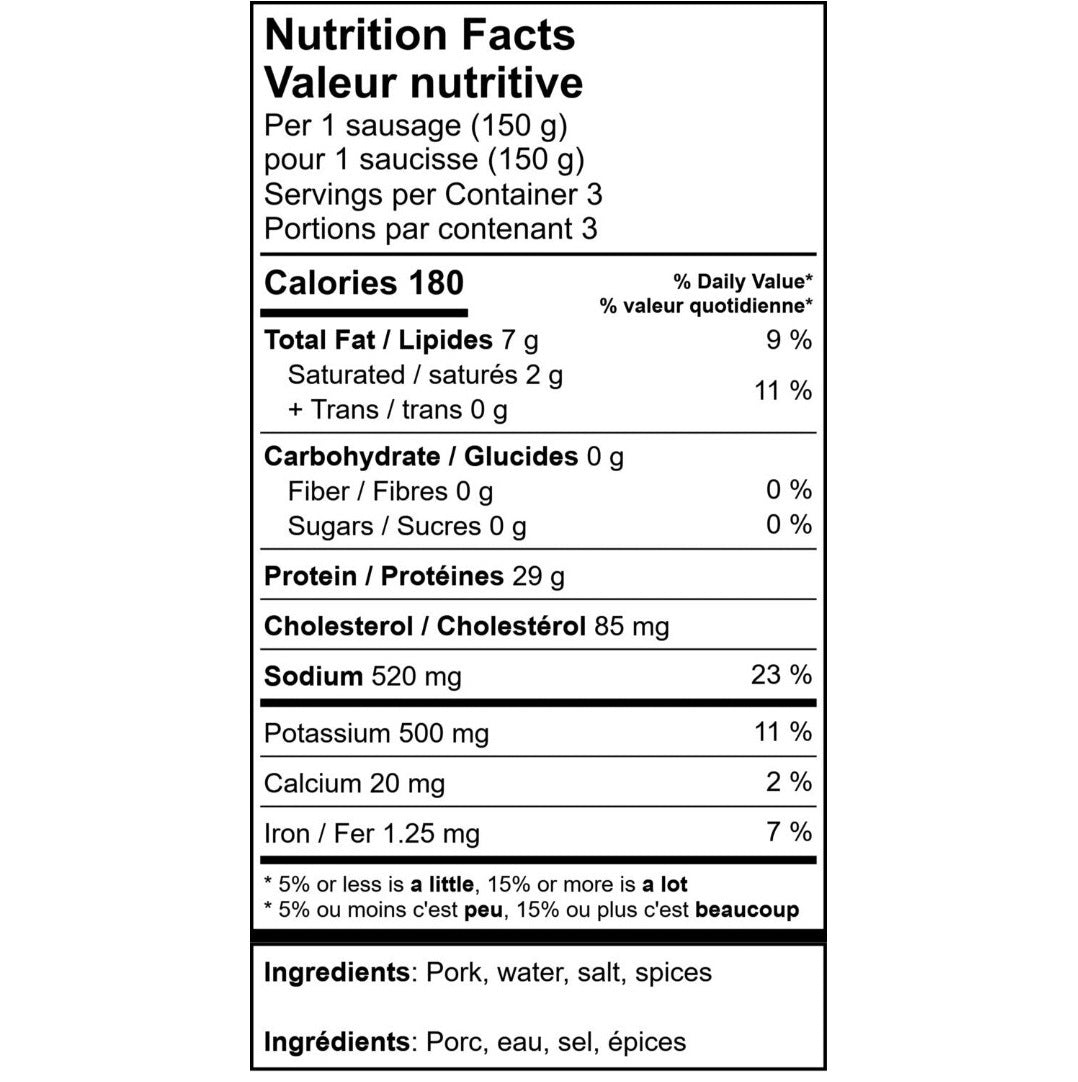 Meadow Creek Mild Italian Sausage 500 (4x 125g)