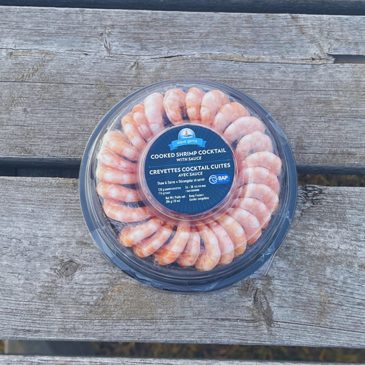 Shrimp -Cooked Pacific White Shrimp Rings (170g Shrimp/114g Sauce)