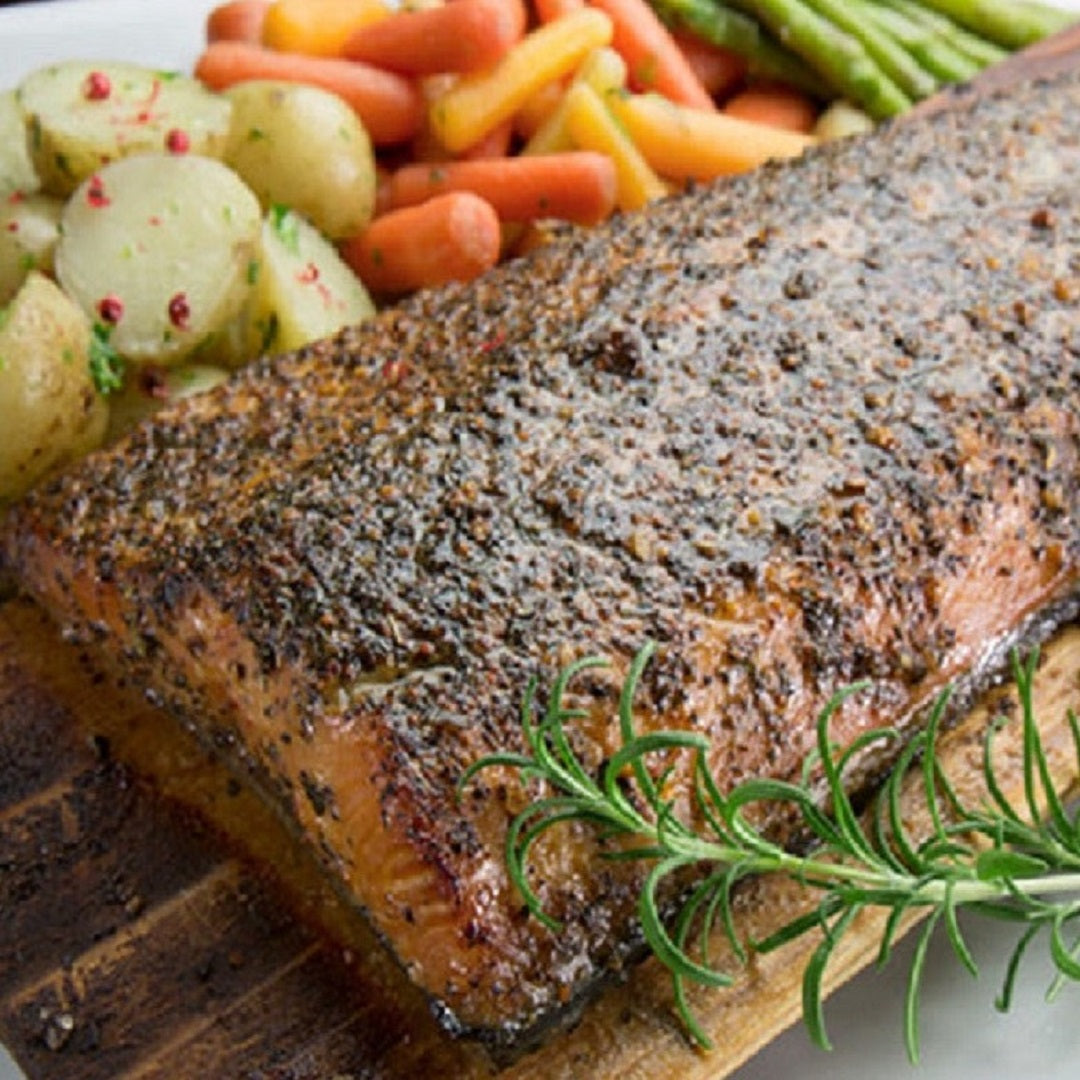 Salmon - Sugar and Spice Full Fillet on Cedar Plank (544g)