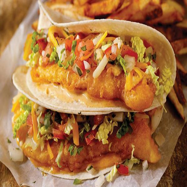 Taco Cut Pollock Battered (10 lb)